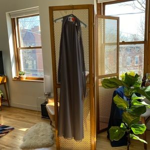 Joanna August Elena Long - Gray Formal Dress